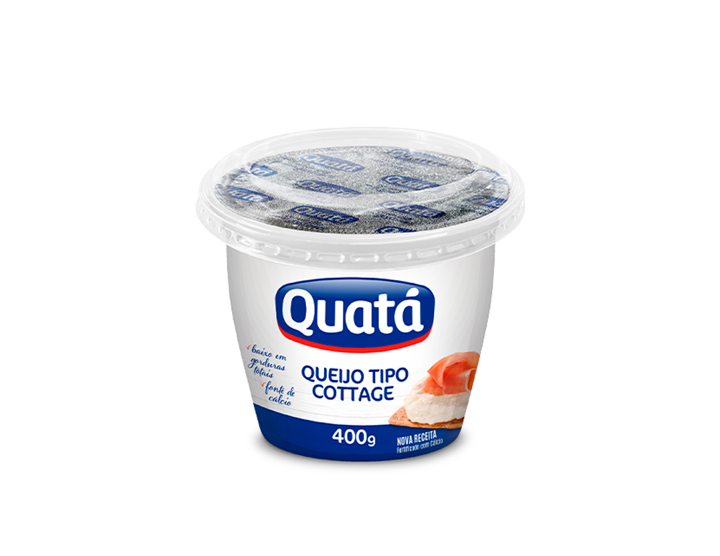 QUEIJO COTTAGE QUATÁ 400 G (CX 12 UN)